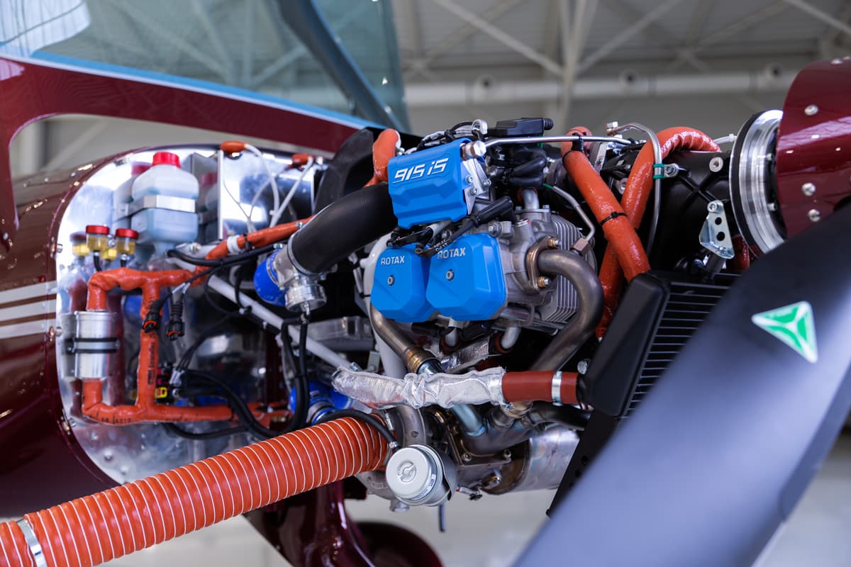 Turbocharged Rotax 915 iS engine in the Bristell B23 Turbo