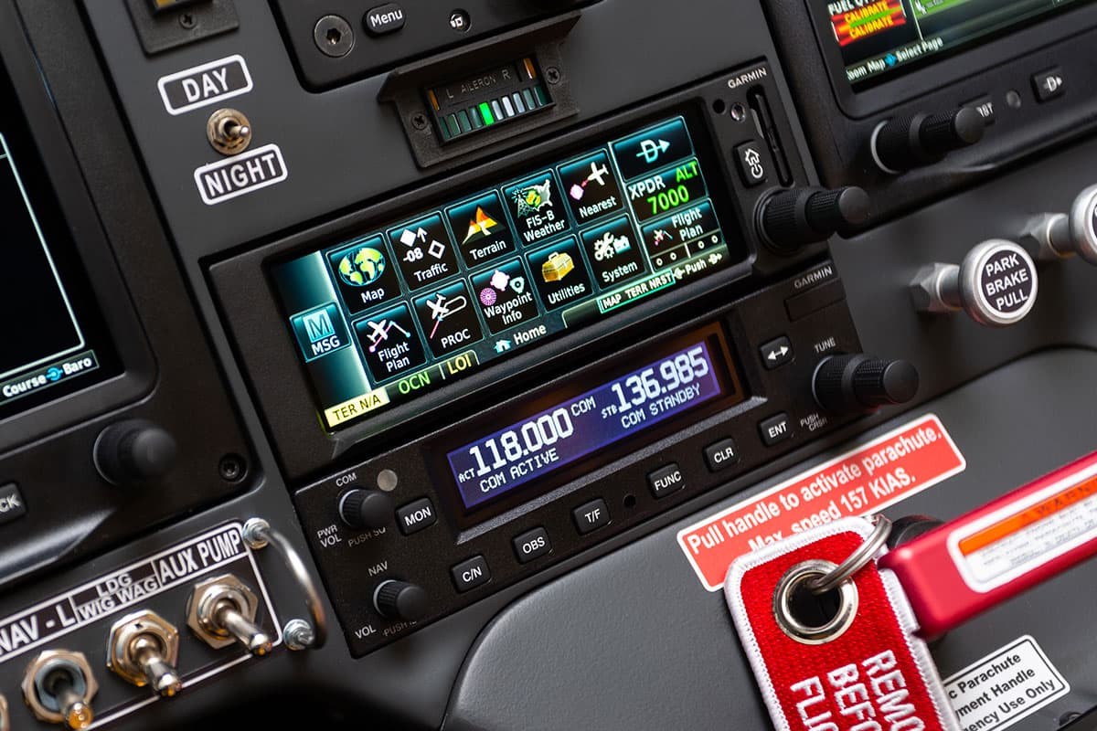 GPS and navigation avionics in the Bristell RG